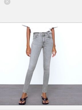 Zara Gray Skinny Jeans Size 6